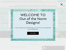 Tablet Screenshot of outofthenormdesigns.com